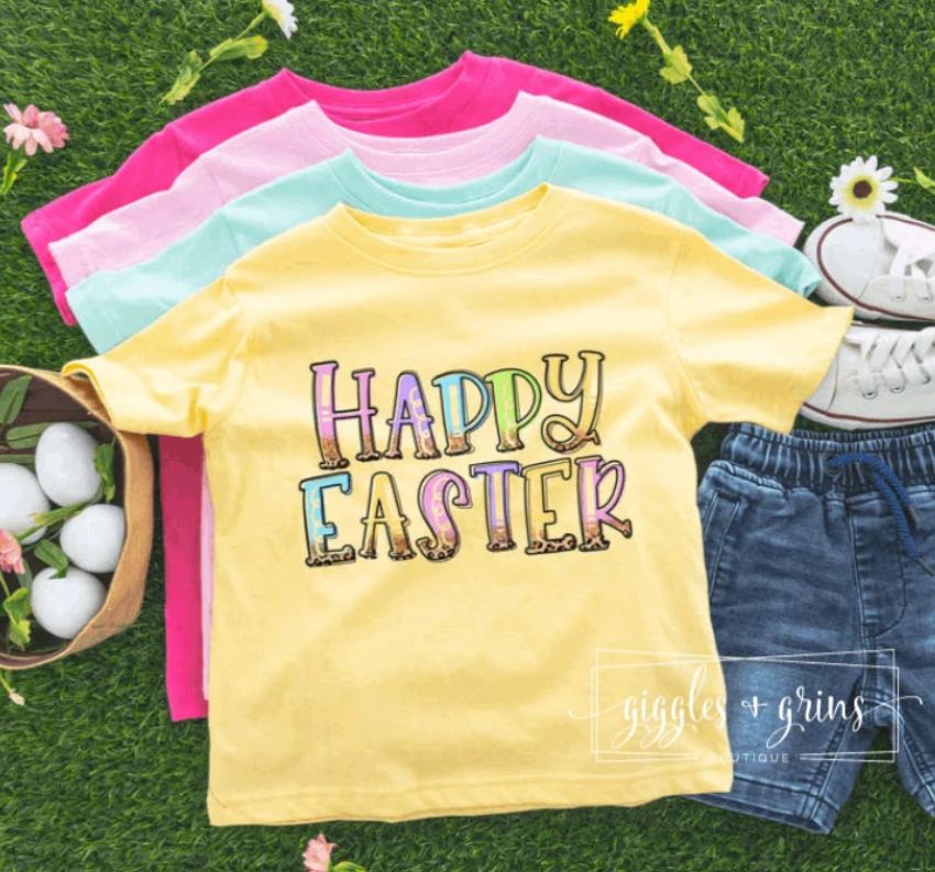 SALE -31- Happy Easter Short Sleeve
