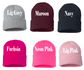 Personalized Patch Beanies- Teens/Adults