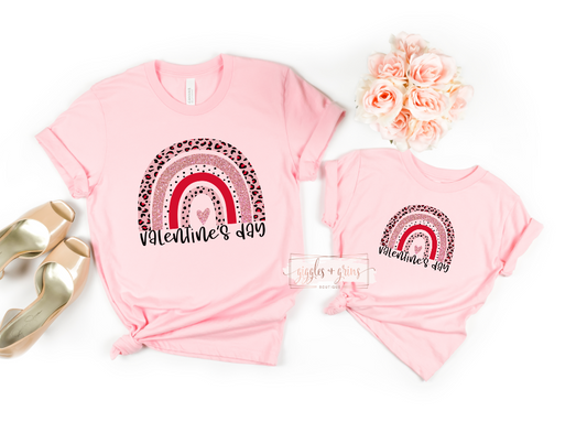 Rainbow Valentine's Day -Light Pink